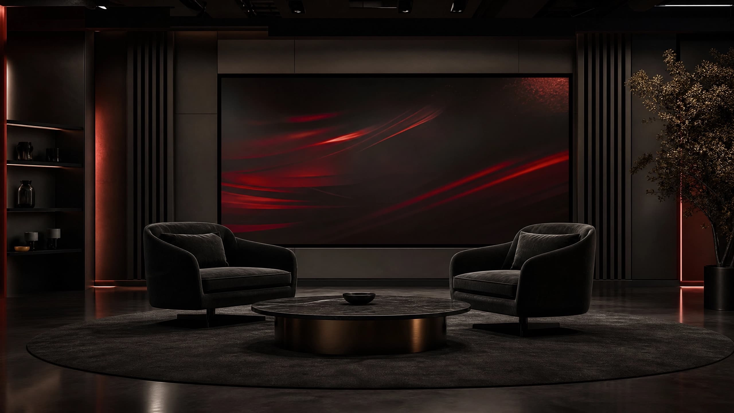 Luxury virtual interview and media studio